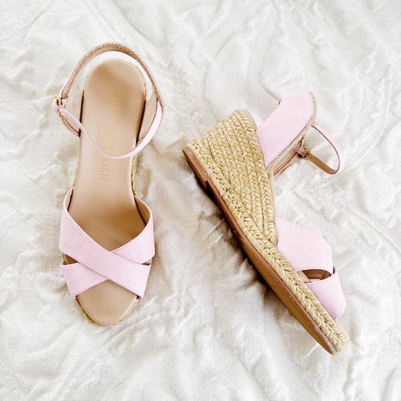 Stuart Weitzman Mirela Espadrille Wedges Size 11 - Picture 8 of 11